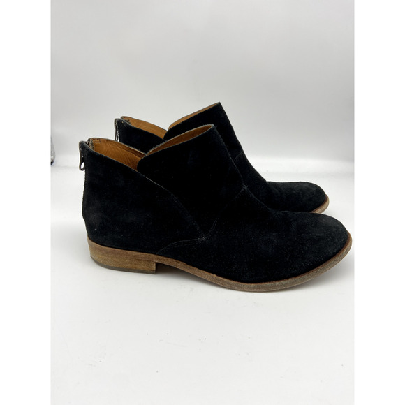 Kork-Ease Ryder Boots Womens Sz 7.5M Black Leather Suede Back Zip Ankle - Picture 2 of 15